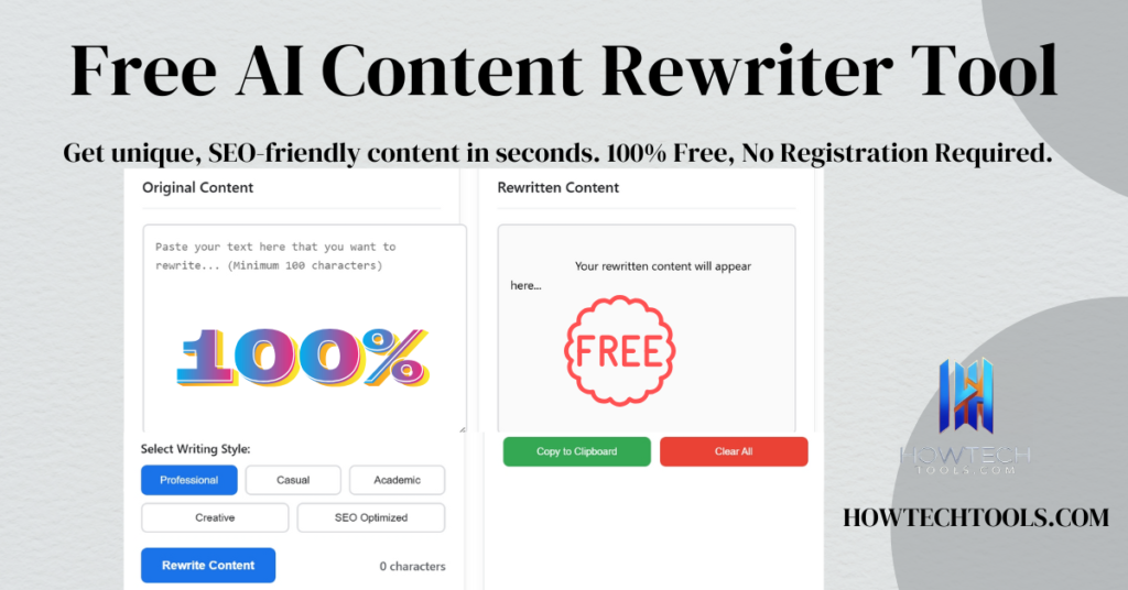 AI CONTENT REWRITER TOOL